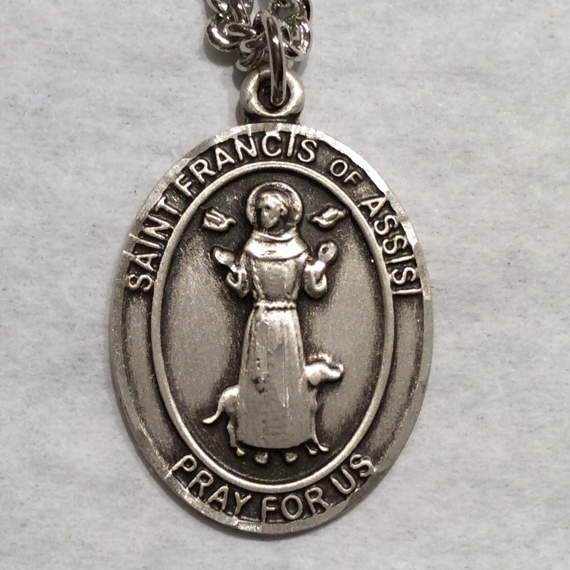 Sterling Silver Child's St. Francis Necklace